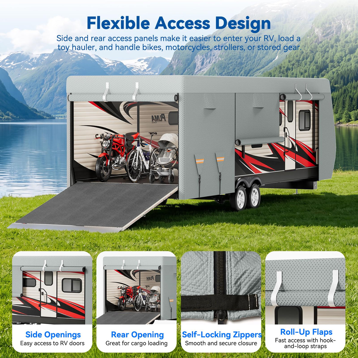 Heavy Duty Waterproof RV Cover 14-16ft R603