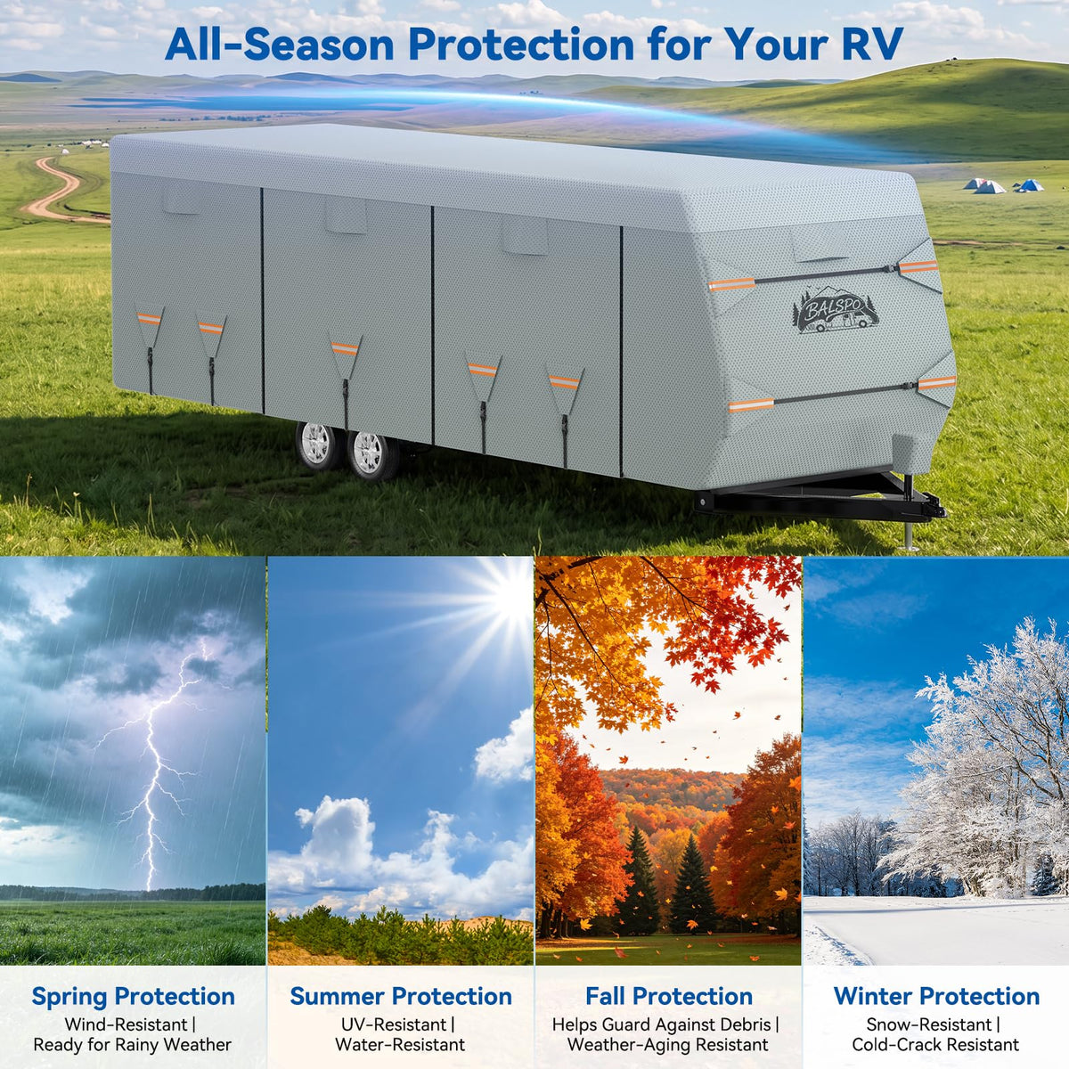 Heavy Duty Waterproof RV Cover 14-16ft R603