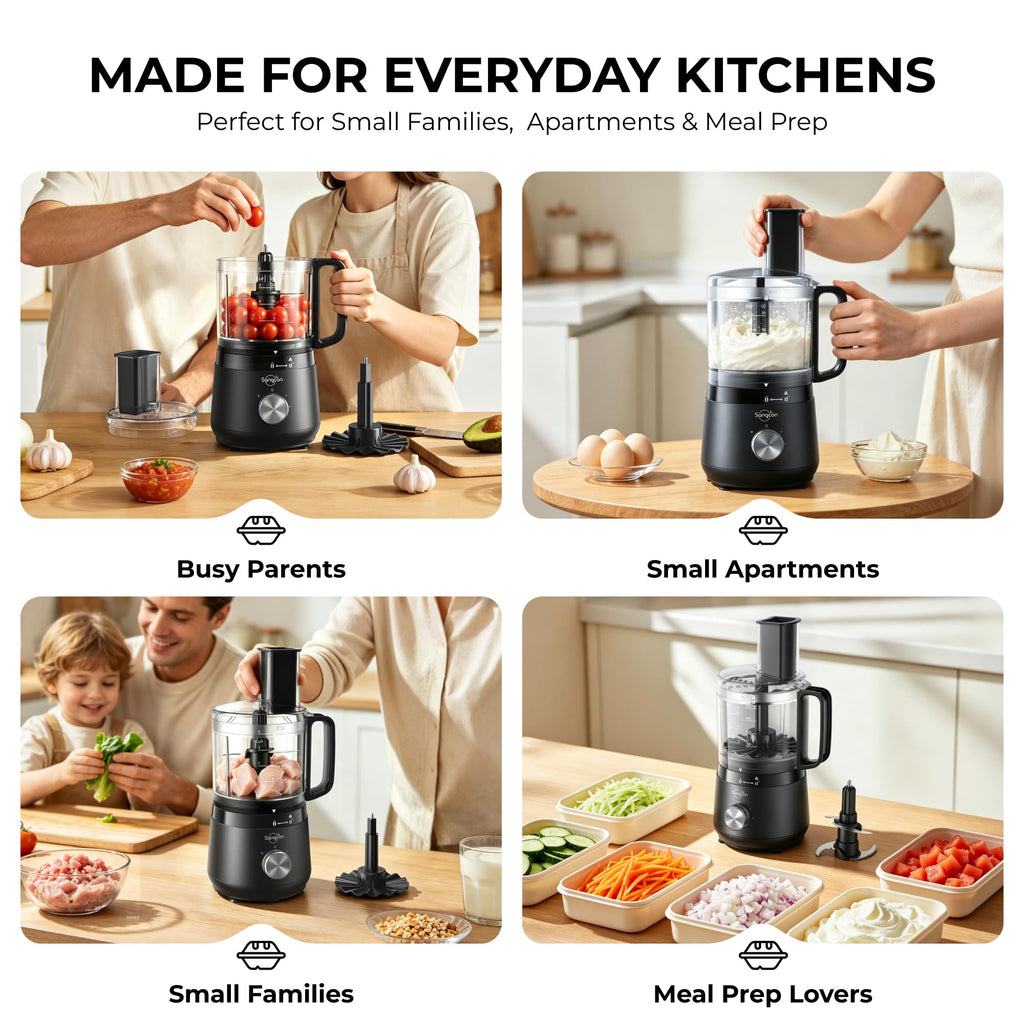400W 4-Cup Mini Food Processor U72038