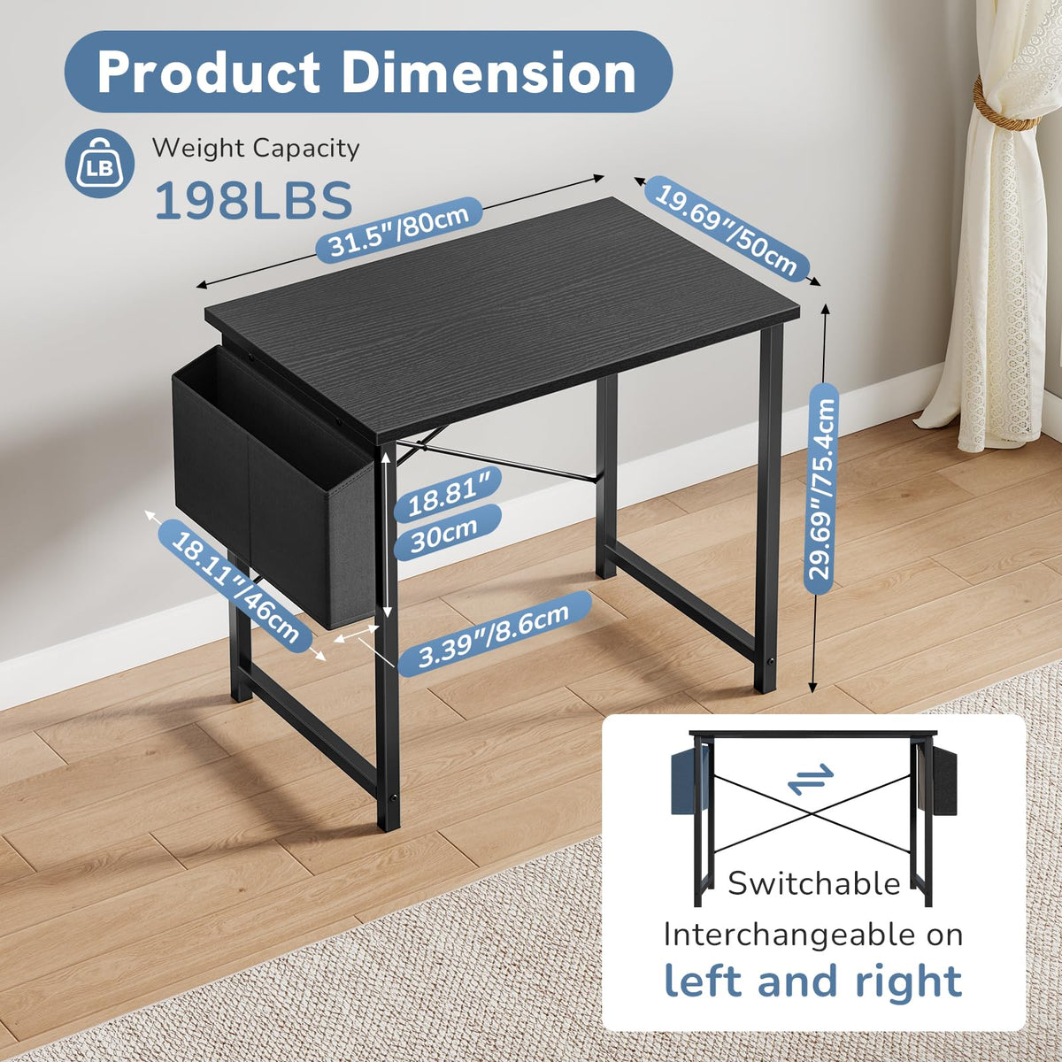 31" Small Computer Desk F8102