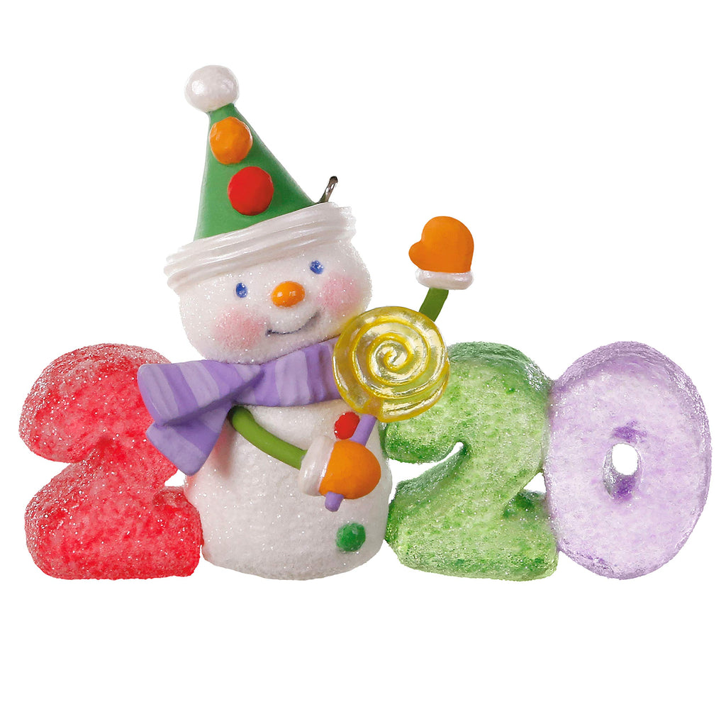 Plastic Christmas Ornament 2020 Year-Dated F776761