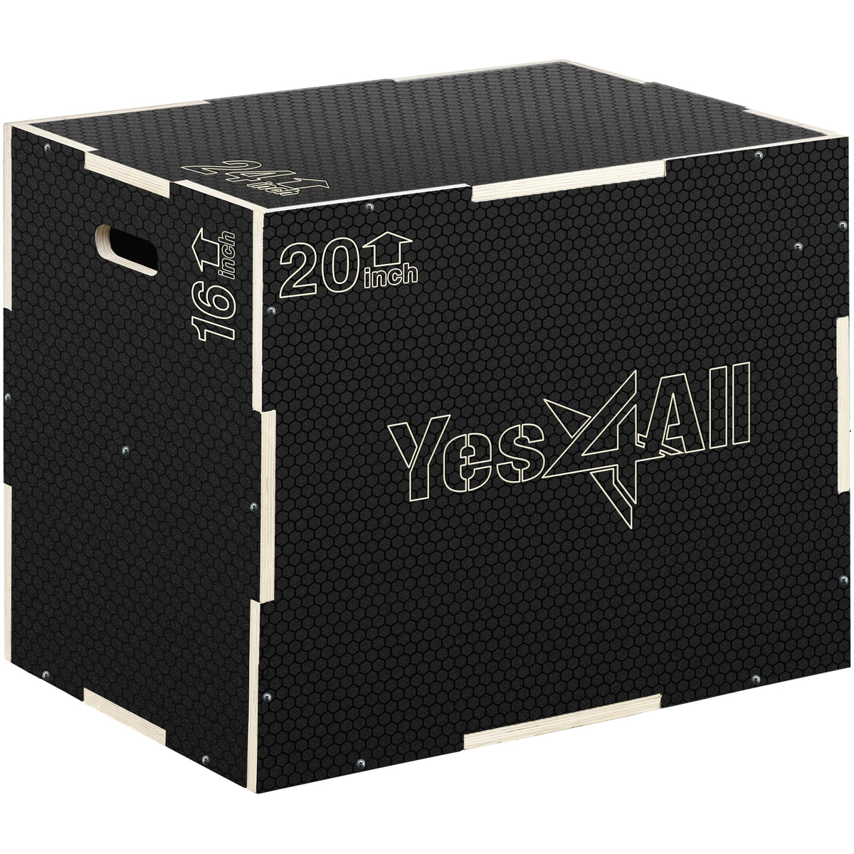 3-in-1 Non-Slip Wooden Plyo Box L1488