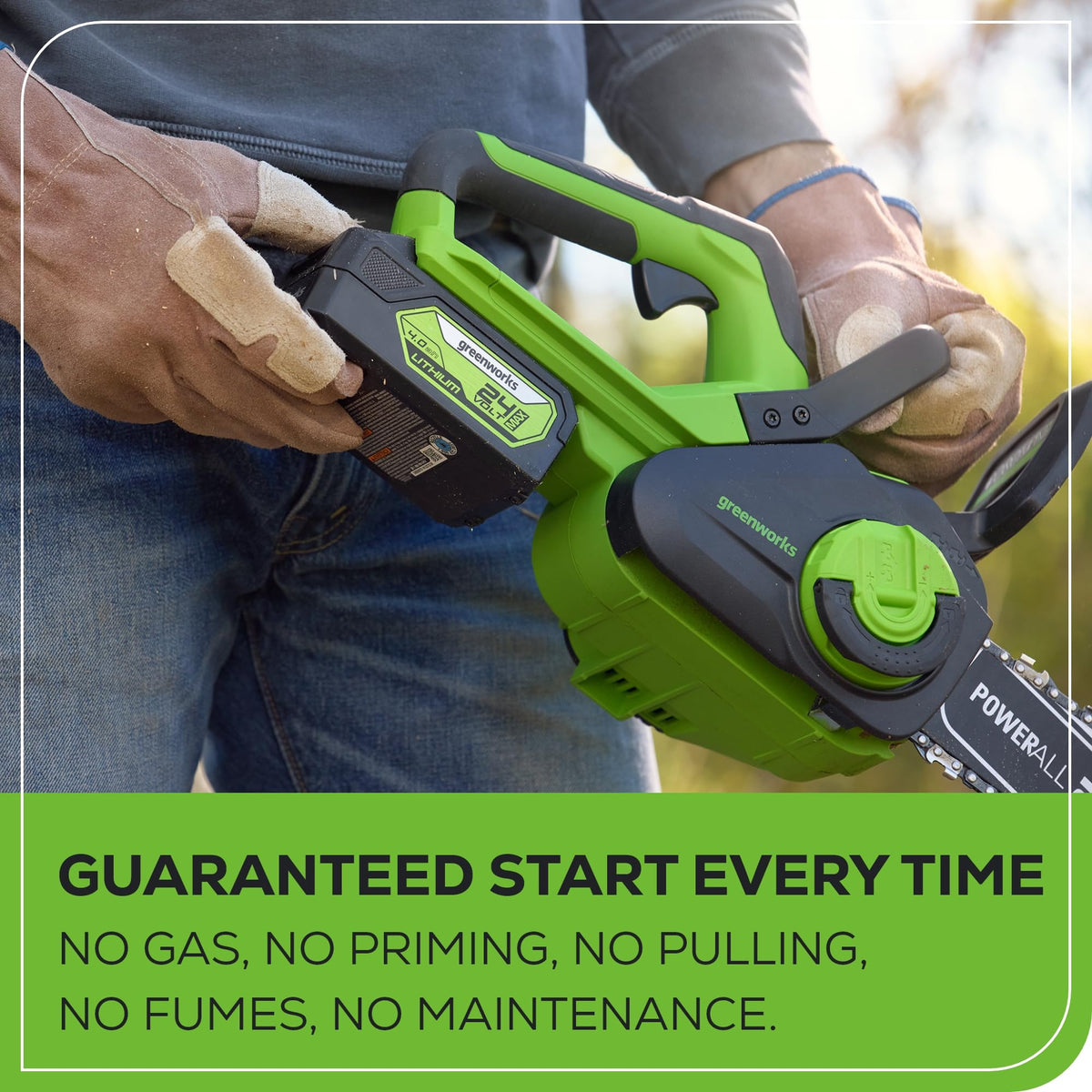 24V 12 in Cordless Electric Chainsaw C285