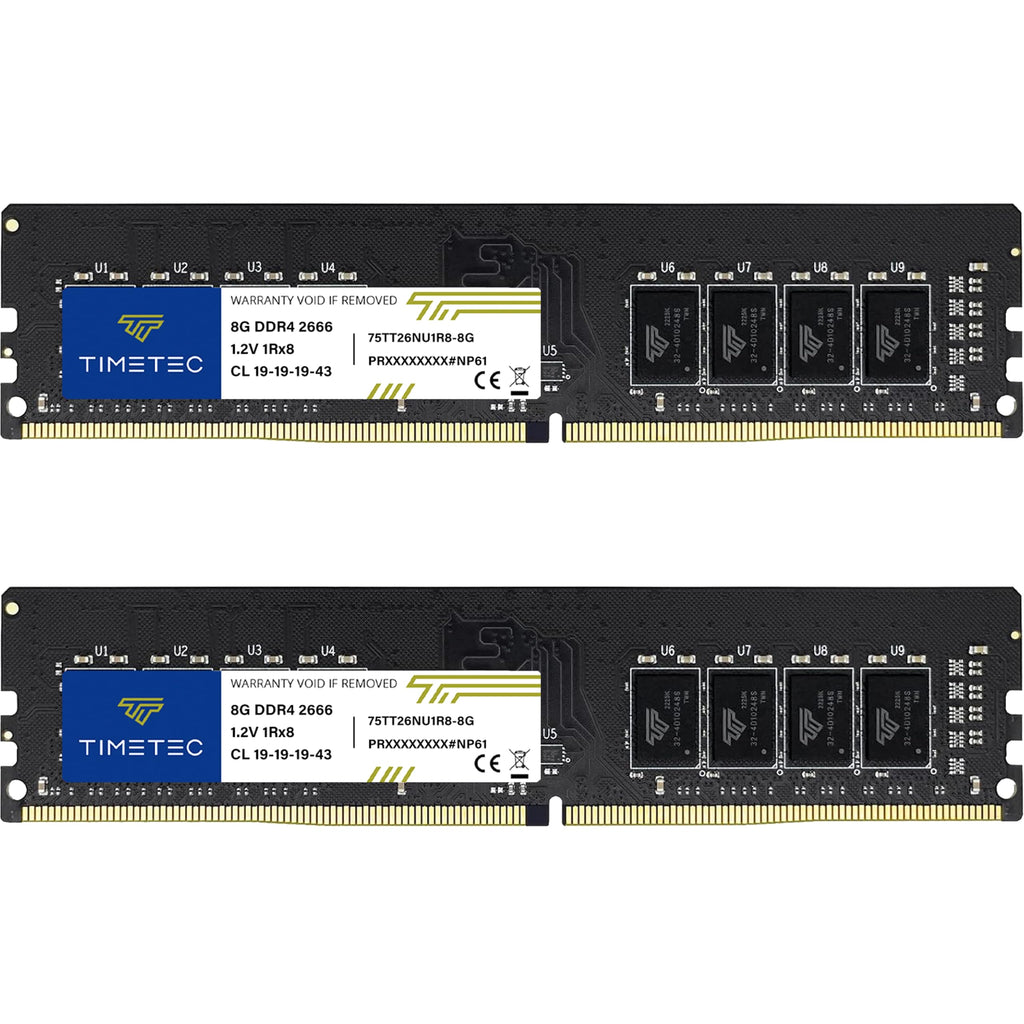 16GB Kit DDR4 2666MHz Desktop RAM 288-Pin Non-ECC UDIMM P496