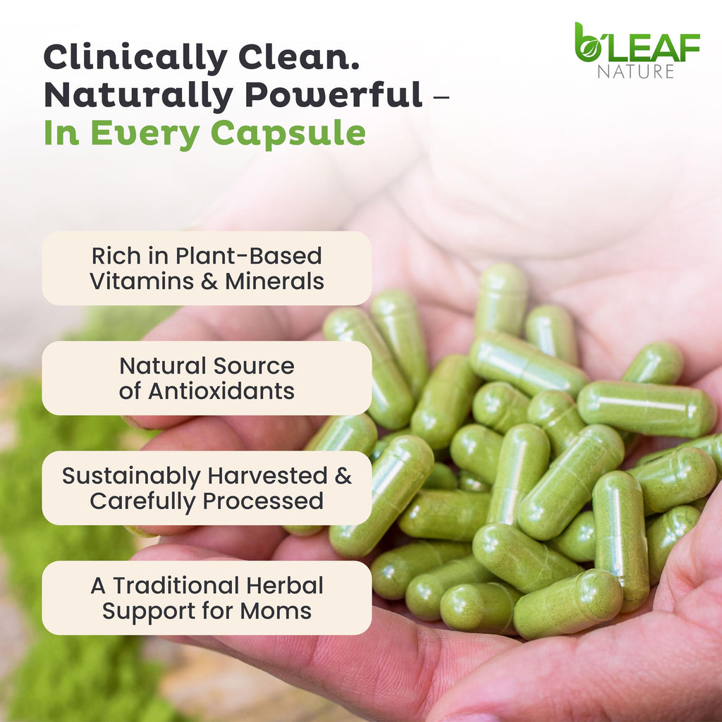 Moringa Leaf Vegan Capsules 1000mg 180 Count C349