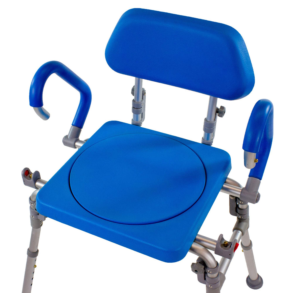 Folding Shower Chair with Padded Seat Armrests Backrest B213018