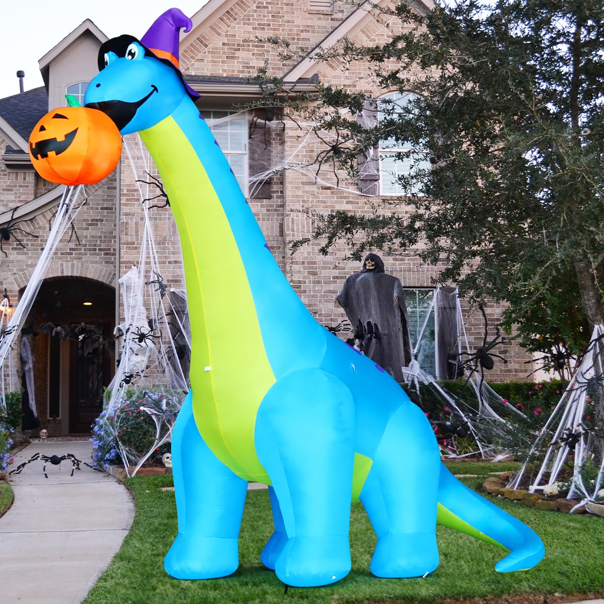 10 FT Animated Inflatable Dinosaur Pumpkin E621