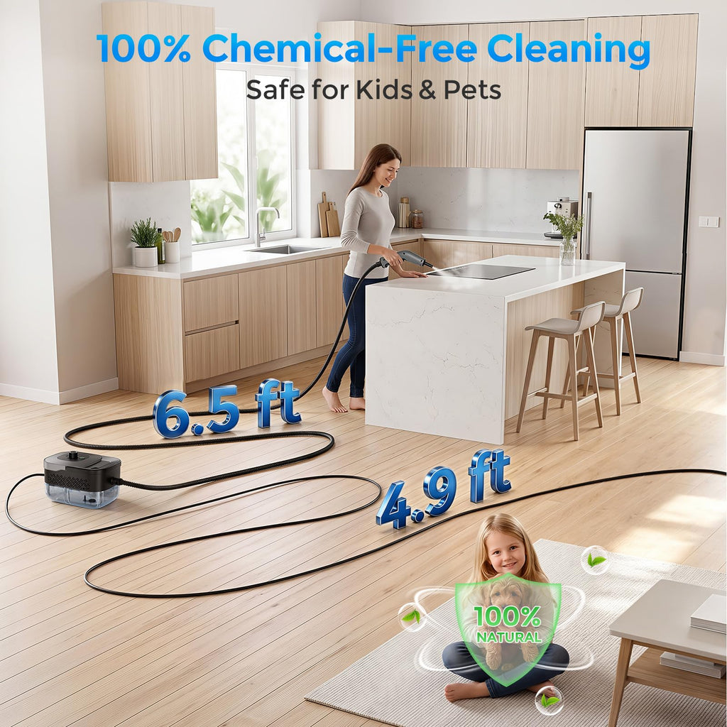 Portable 1800W Handheld Steam Cleaner E99676