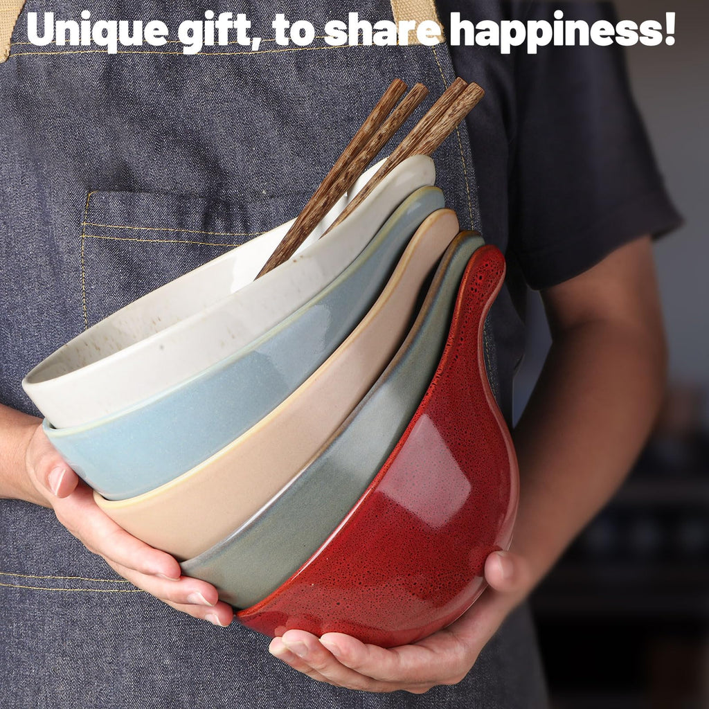 42oz Ceramic Ramen Bowl Set of 4 I569029