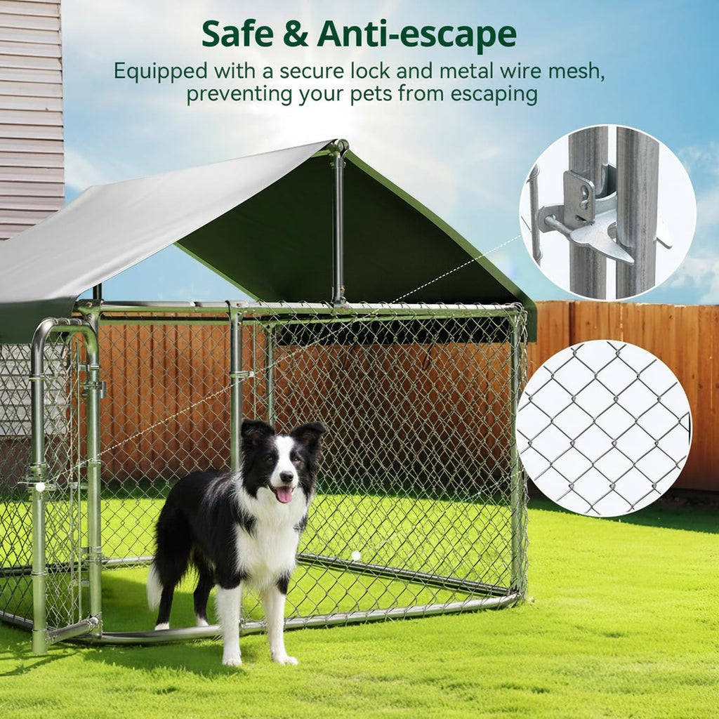 6.5x6.5ft Large Outdoor Dog Kennel C5751