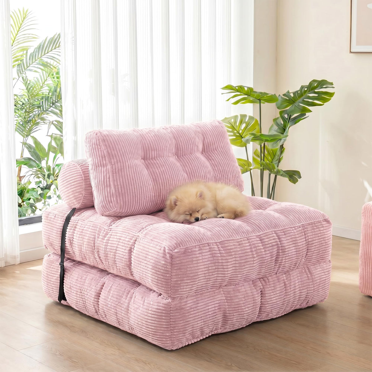 3-in-1 Folding Sofa Bed Convertible Futon Chair N728