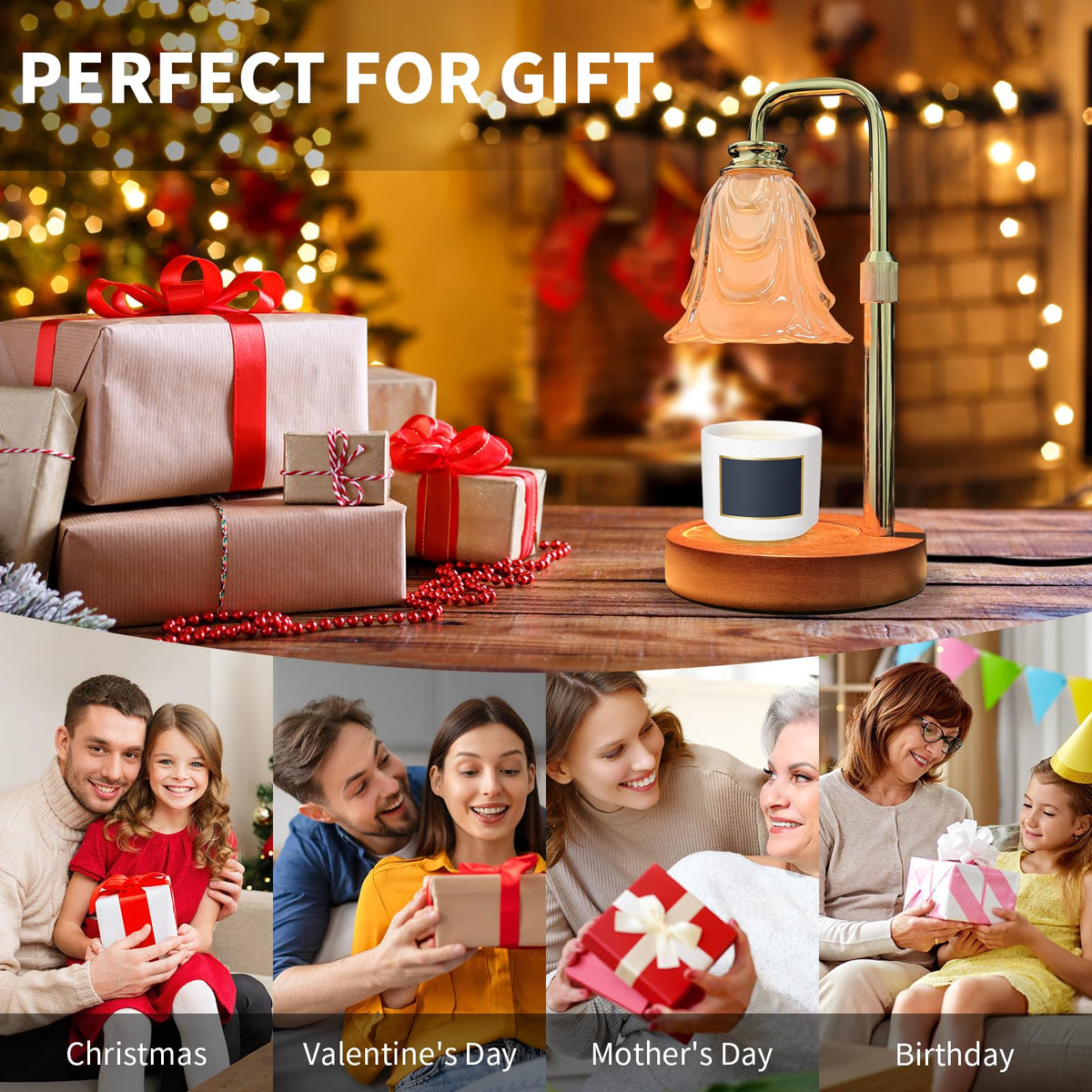 Candle Warmer Lamp with Timer & Dimmer O858