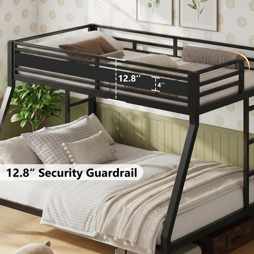Black Twin Over Full Size Bunk Beds Q31336