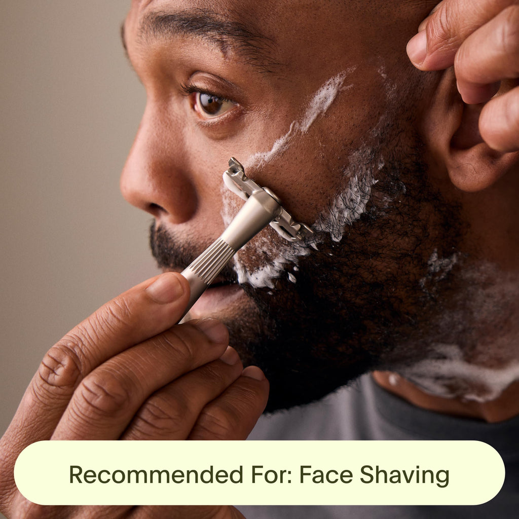 Black All-Metal Single Blade Razor J162