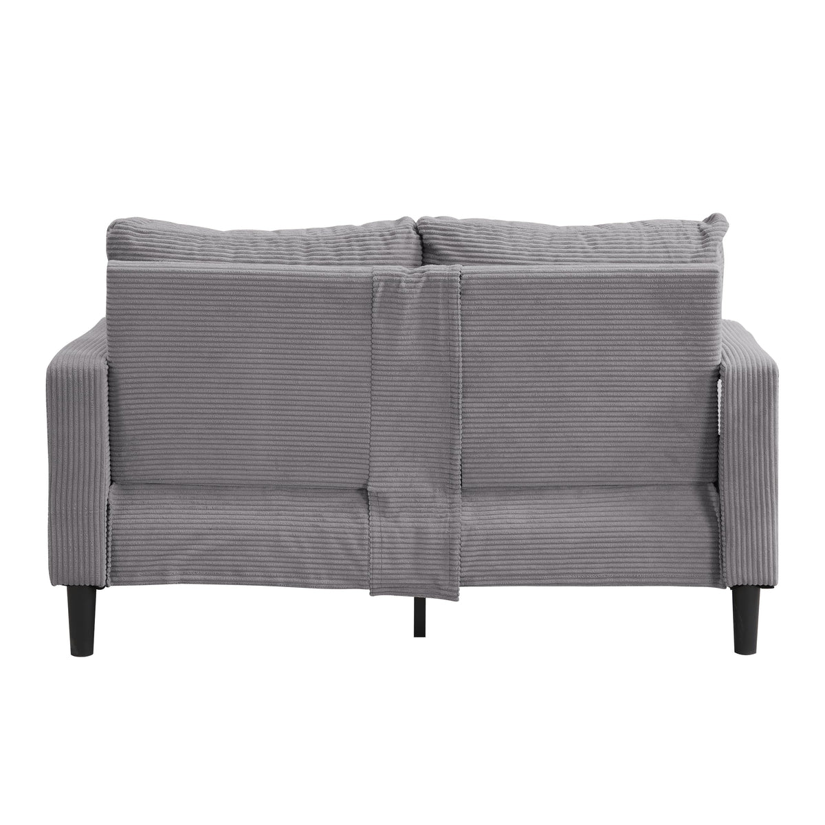 Light Gray Upholstered Loveseat Sofa T70872
