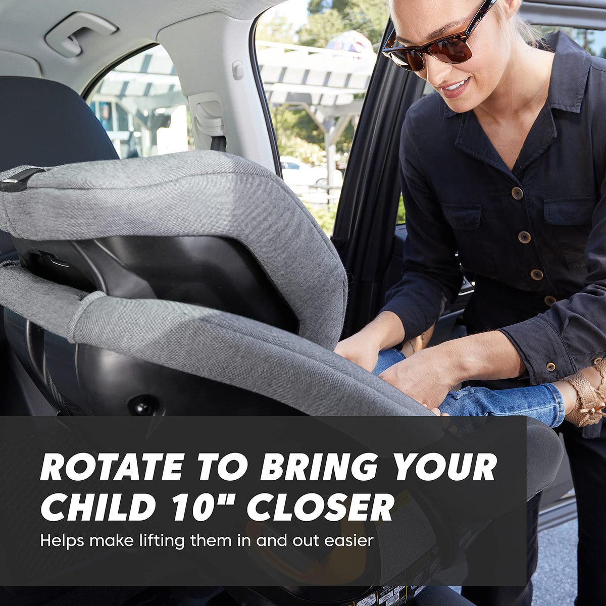 Convertible Rotating Car Seat Onyx Black K43627