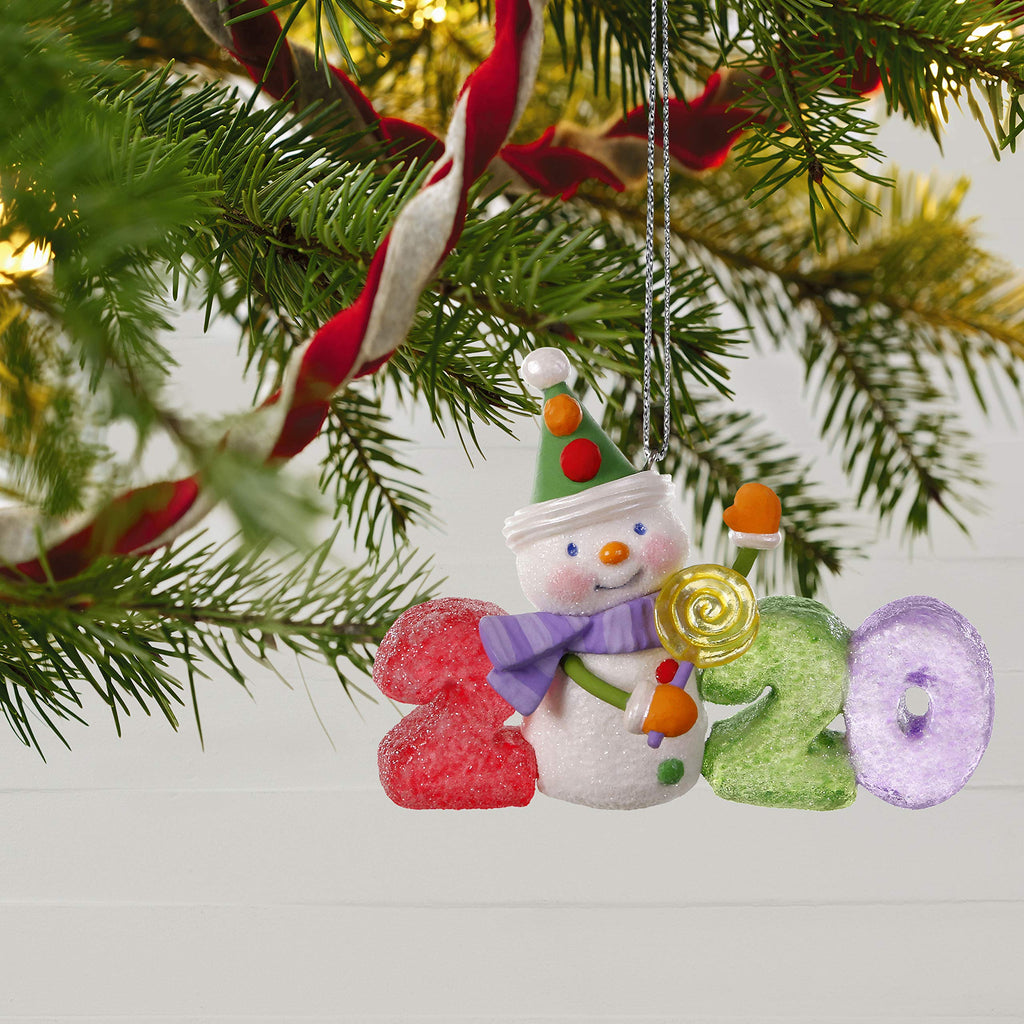 Plastic Christmas Ornament 2020 Year-Dated F776761