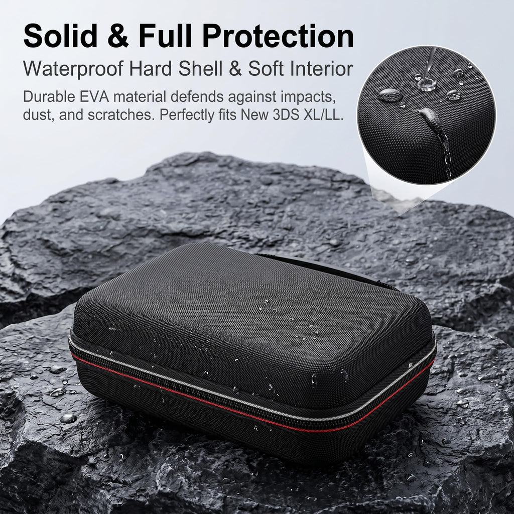 Carrying Case for New 3DS XL LL with Hard Shell and Charging Cable P331991
